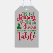 Weihnachts-Designzeit Geschenkanhänger (Rückseite)