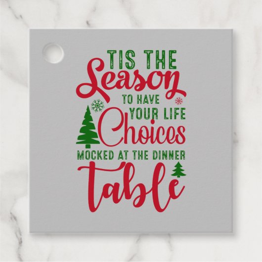 Weihnachts-Designzeit Geschenkanhänger (Vorderseite)