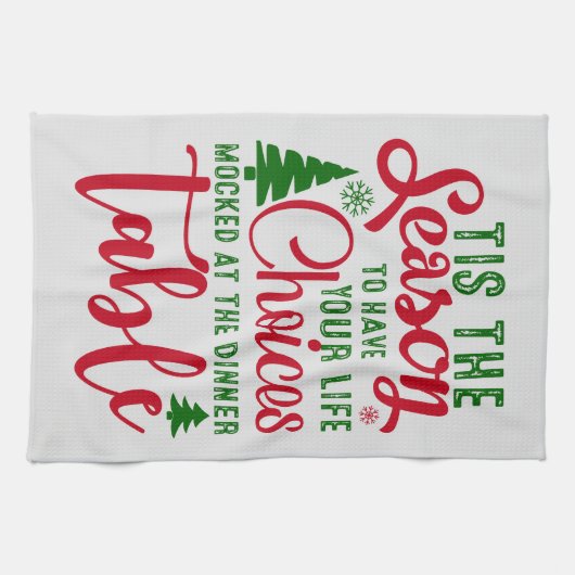 Weihnachts-Designzeit Geschirrtuch (Horizontal)