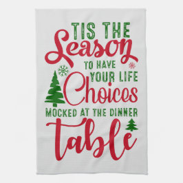 Weihnachts-Designzeit Geschirrtuch