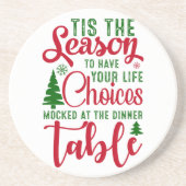 Weihnachts-Designzeit Getränkeuntersetzer (Vorne)