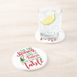 Weihnachts-Designzeit Getränkeuntersetzer