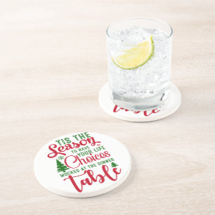 Weihnachts-Designzeit Getränkeuntersetzer