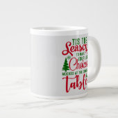Weihnachts-Designzeit Jumbo-Tasse (Vorderseite Rechts)