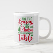 Weihnachts-Designzeit Jumbo-Tasse (Rechts)