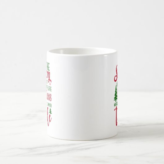 Weihnachts-Designzeit Kaffeetasse (Mittel)