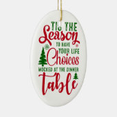 Weihnachts-Designzeit Keramik Ornament (Rechts)