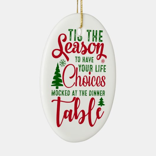 Weihnachts-Designzeit Keramik Ornament (Rechts)