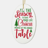 Weihnachts-Designzeit Keramik Ornament (Links)