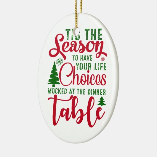 Weihnachts-Designzeit Keramik Ornament (Links)