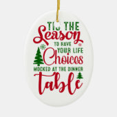 Weihnachts-Designzeit Keramik Ornament (Vorne)