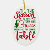 Weihnachts-Designzeit Keramik Ornament (Hinten)