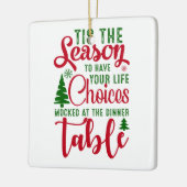 Weihnachts-Designzeit Keramikornament (Links)