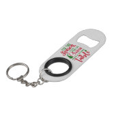 Weihnachts-Designzeit Mini Flaschenöffner (Vorderseite Schrägansicht)