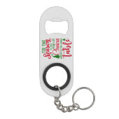Weihnachts-Designzeit Mini Flaschenöffner (Rückseite)