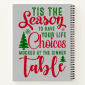 Weihnachts-Designzeit Notizblock (Rückseite)