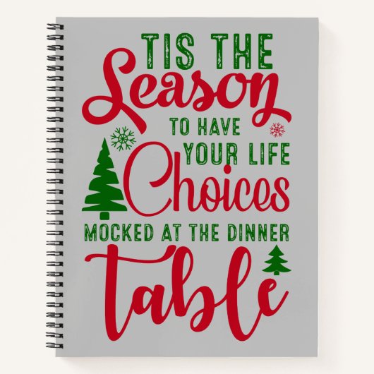 Weihnachts-Designzeit Notizblock (Vorderseite)