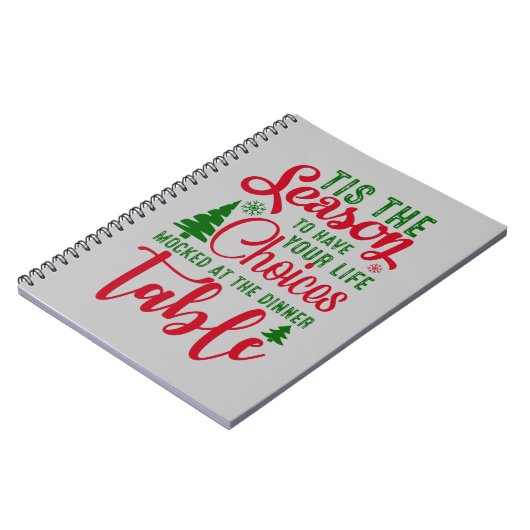 Weihnachts-Designzeit Notizblock (Linke Seite)