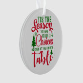 Weihnachts-Designzeit Ornament (Vorderseite)