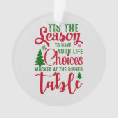 Weihnachts-Designzeit Ornament (Vorderseite)