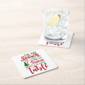 Weihnachts-Designzeit Rechteckiger Pappuntersetzer (Vor Ort)