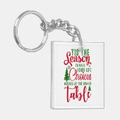 Weihnachts-Designzeit Schlüsselanhänger (Vorderseite links)