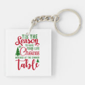 Weihnachts-Designzeit Schlüsselanhänger (Rückseite)