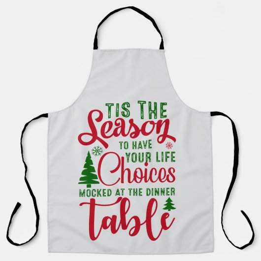 Weihnachts-Designzeit Schürze (Vorderseite)