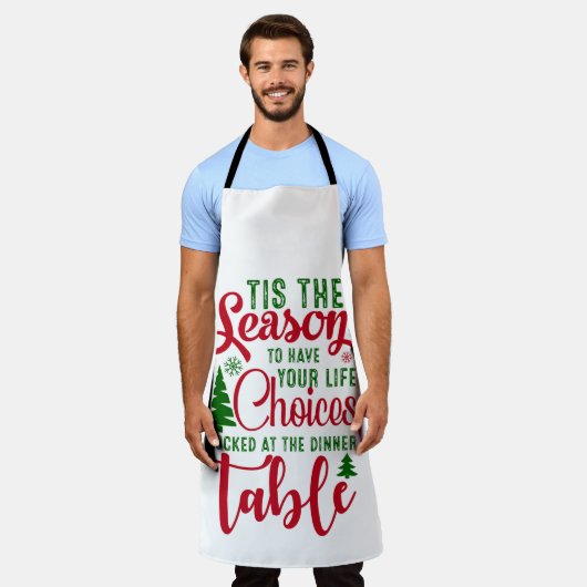 Weihnachts-Designzeit Schürze (Getragen)