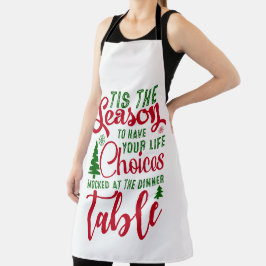 Weihnachts-Designzeit Schürze