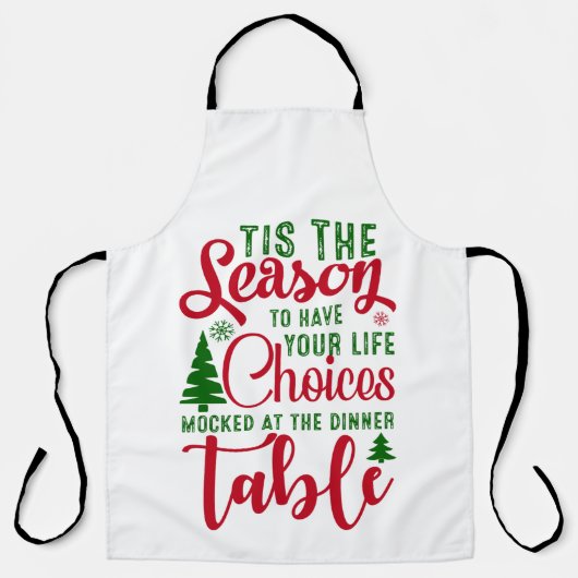 Weihnachts-Designzeit Schürze (Vorderseite)