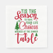 Weihnachts-Designzeit Serviette (Vorderseite)