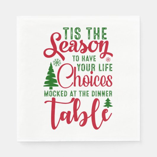 Weihnachts-Designzeit Serviette (Vorderseite)