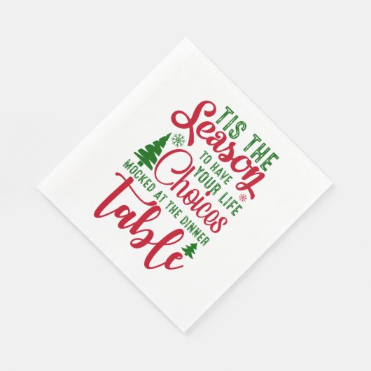 Weihnachts-Designzeit Serviette (Ecke)