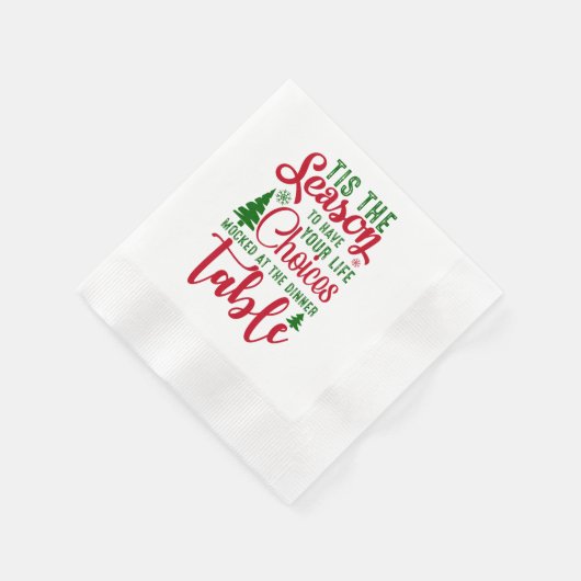Weihnachts-Designzeit Serviette (Ecke)