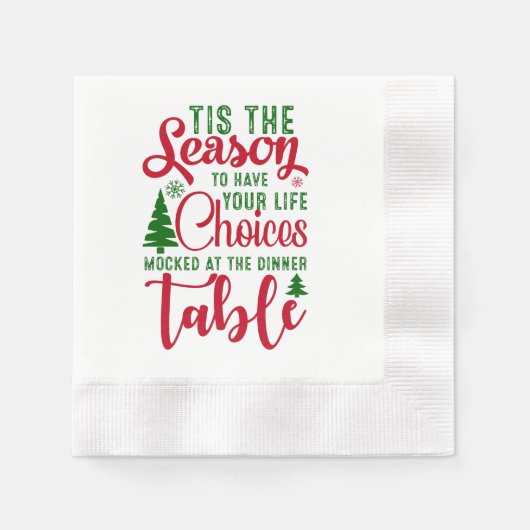 Weihnachts-Designzeit Serviette (Vorderseite)