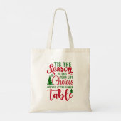 Weihnachts-Designzeit Tragetasche (Rückseite)