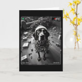 Weihnachts deutscher Kurzzeiger auf Cam Karte (Gelbe Blume)