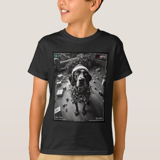 Weihnachts deutscher Kurzzeiger auf Cam T-Shirt (Vorderseite)