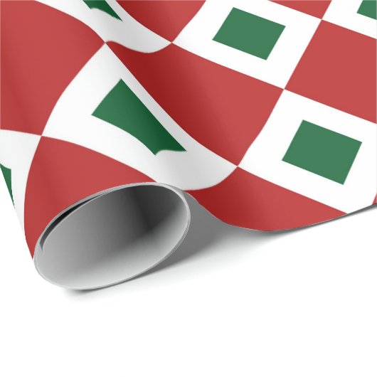 Weihnachts-Diamant-Muster-Geschenkpackung Geschenkpapier (Rolleneckpunkt)