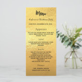 Weihnachts-Dinner-Menü im Party Menükarte (Stehend Vorderseite)