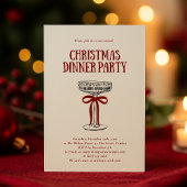 Weihnachts-Dinnerparty-Einladung Einladung
