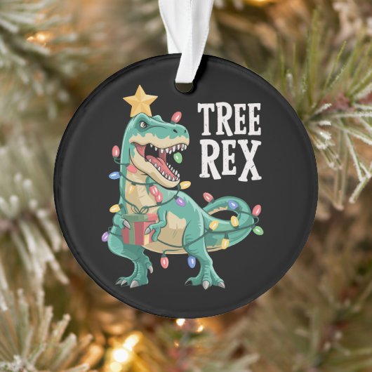 Weihnachts-Dinosaurier-Baum Rex Pyjama Xmas Lichte Ornament (Baum)