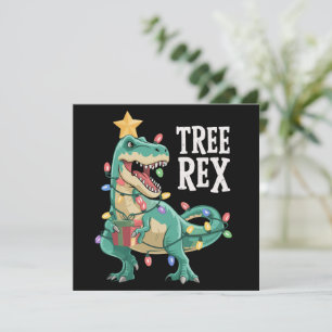 Weihnachts-Dinosaurier-Baum Rex Schlafanzug Xmas L Feiertagskarte