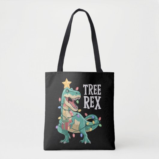 Weihnachts-Dinosaurier-Baum Rex Schlafanzug Xmas L Tasche (Vorderseite)