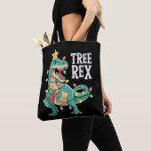 Weihnachts-Dinosaurier-Baum Rex Schlafanzug Xmas L Tasche (Von Nahem)