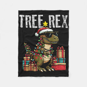 Weihnachts-Dinosaurier-Baum Rex Xmas Trex Kleinkin Fleecedecke