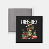 Weihnachts-Dinosaurier-Baum Rex Xmas Trex Kleinkin Magnet (Vorderseite/Rückseite)