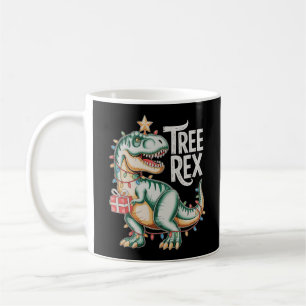 Weihnachts-Dinosaurier-Baum T-Rex-Xmas-Lichter Url Kaffeetasse
