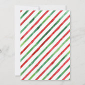 Weihnachts-Dinosaurier Geburtstagseinladung Einladung (Rückseite)